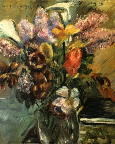 Tulips, Lilacs, and Callas by Lovis Corinth